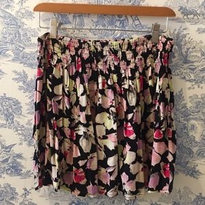 Express Floral Mini Skirt Size Medium